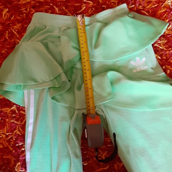 adidas Green Ruffle Track Pants - Picture 12 of 13